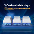 Sayodevice O3C Keyboard Rapid Trigger Hall Magnetic Switches For OSU Geometry Dash Rhythm Games DIY Keys Screen Image RGB Light. 