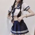 4XL Plus Size Porno Women Sexy School Girl Costumes Cosplay Babydoll Sexy Lingerie Suspender Student Uniform Japanese Role Play. 