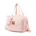 1pc Solid Color Baby Diaper Bags Organizer Maternity Bag Animal Cartoon Portable Nylon Mom Travel Tote Bag with Pendant. 