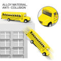 Simulation Alloy Pull Back School Bus Children's Inertia Toys Car Model Interactive Education Boy Gifts Toys Car Collection. 