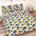 queen size bedsheet (6×5 feet) with 2 pillowcase (22×17 inches). 