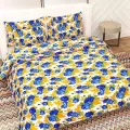 double size bedsheet with 2 pillowcase. 