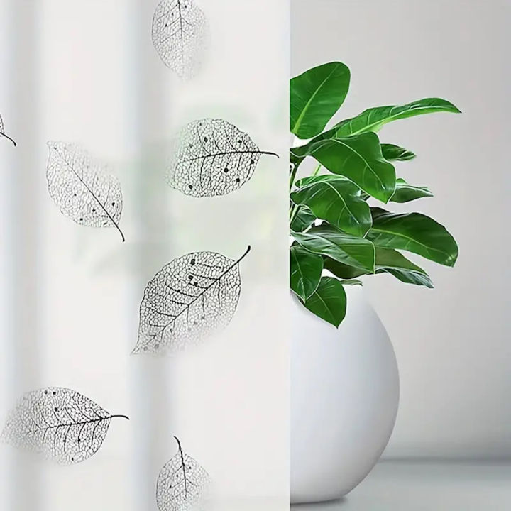 1pc%20Lightweight%20Shower%20Curtain%20Liner%20with%20Hooks,%20Plastic%20Leaf%20Waterproof%20Bathroom%20Curtain%20Liner,%20Bath%20Curtain%20for%20Bathtub%20Decor%20-%20Image%205