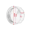r15 For Yamaha YZF R15 V2 V3 ABS Motorcycle CNC accessories Rear brake Fluid Cylinder Master Reservoir Cover Cap.