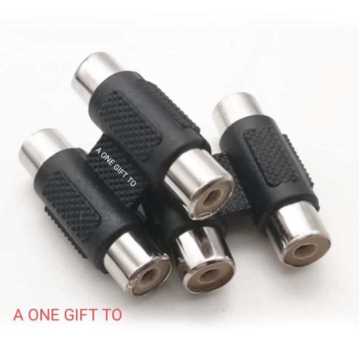 Dual%202%20RCA%20Coupler%20Video%20Connecter%20Plug%20Socket%202%20RCA%20Female%20To%20Female%20Coupler%20Audio%20Connector%20Adapter%20-%20Image%202