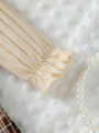 2024 New Baby Girls Autumn Long Sleeve With Bow Plaid Fahion  Cute Dress. 