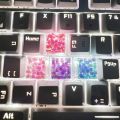 4Pcs Epoxy Resin Mechanical Keyboard Keycap Kawaii Cute Key Caps Accessories. 
