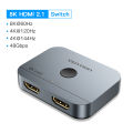 Vention HDMI Switcher 4K 60Hz Bi-Direction 2.0 HDMI Switch 1x2/2x1 Adapter for PS4/5 Xiaomi TV Box 8K HDMI 2.1 Splitter.