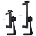 Universal Tripod Mount Adapter Accessories Cell Phone Clip Holder 360 Stand with 1/4 screw hole Adjustable Clamp for Smartphones. 