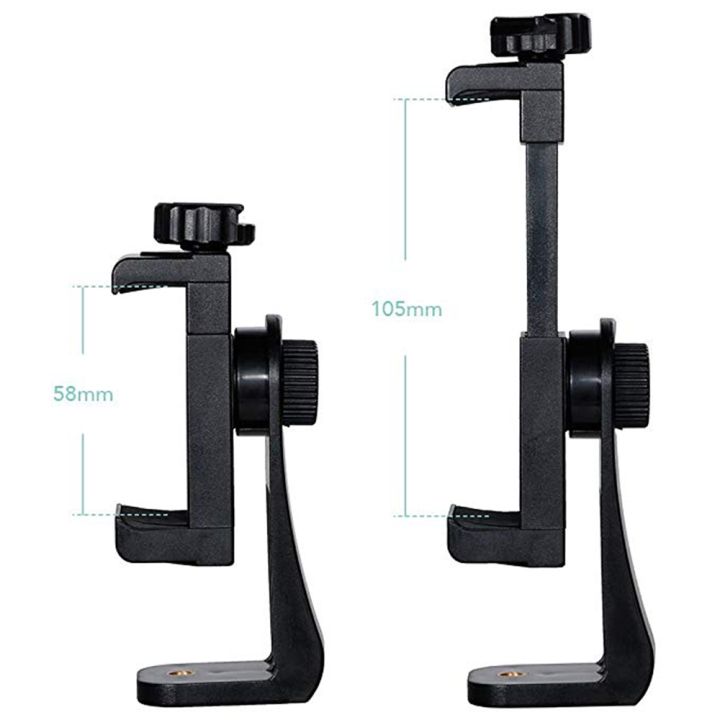 Universal%20Tripod%20Mount%20Adapter%20Accessories%20Cell%20Phone%20Clip%20Holder%20360%20Stand%20with%201/4%20screw%20hole%20Adjustable%20Clamp%20for%20Smartphones%20-%20Image%206