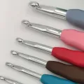 Crochet Hooks Set Blunt Knitting Needles Ergonomic Handle Colorful Crochet Hooks Kit 11 Sizes for Mom Grandma Gifts. 