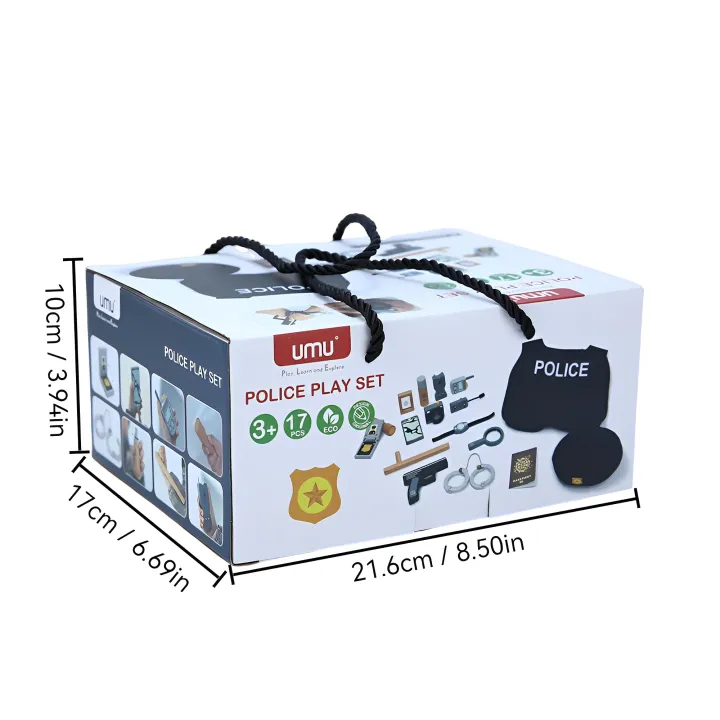 Children%20Pretend%20Play%20Toy%20Simulation%20Police%20Cosplay%20Roles%20Play%20Educational%20Wooden%20Toy%20For%20Boy%20Dressing%20Imitation%20-%20Image%206
