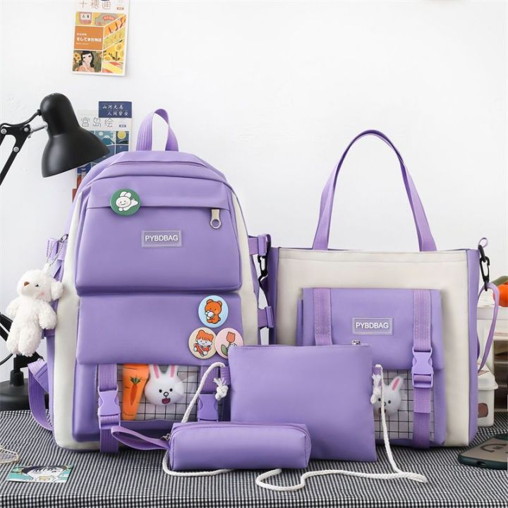 5Pcs%20Backpack%20Set%20for%20Girls%20School%20Bookbag%20with%20Laptop%20Compartment%20Lunch%20Box%20and%20Pencil%20Case%20-%20Image%206