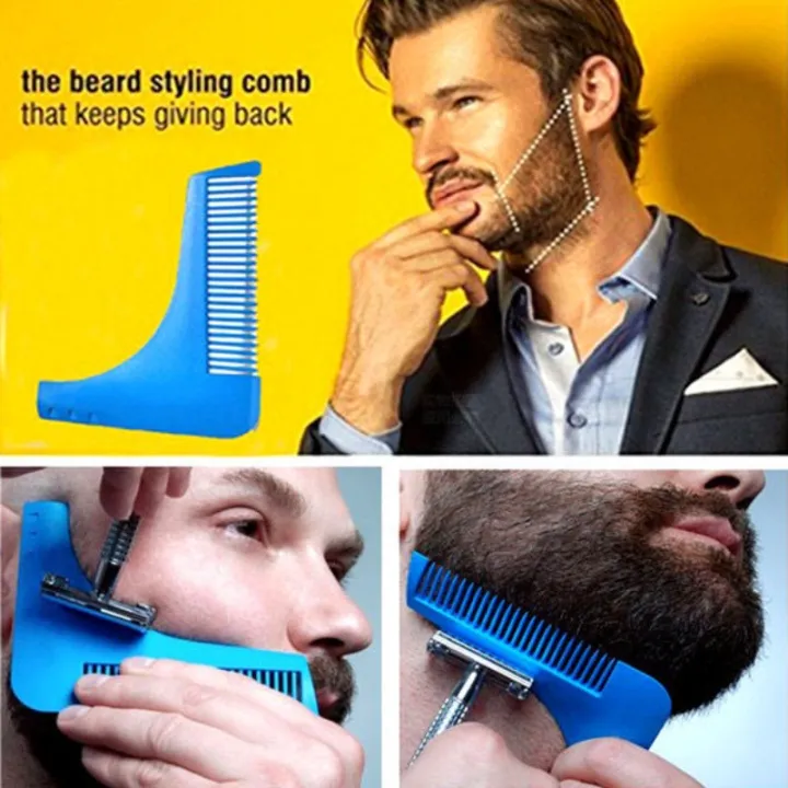 YS00005-%20Men's%20Beard%20Comb%20Hairdressing%20Beard%20Care%20Beard%20Styling%20Template%20Ruler%20Comb%20-%20Image%203