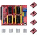 Arduino CNC Shield Expansion Board V3.0 with A4988 Stepper Motor Driver for Engraver 3D Printer.For robotics and robotic arm. 
