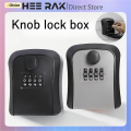 HEE RAK Key Lock Box 4-digit Code Password Storage Key for Home Wall Mounted Anti-theft Waterproof Outdoor Knob Safe Key Box. 