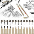 12/9/4Pcs Markers Micro Pen Kawaii Manga Hand-painted Drawing Hook Line Pen Fastdry Waterproof Sketching for Art Sketch Supplies.