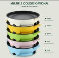 Portable 22cm Non Stick Multifunction Electric Frying Pan Skillet Oven Non-Sticky Grill Fry Baking Roast Pot Cooker Steak Barbecue Kitchen Tool For Gift Items. 