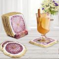 DIY Crystal Epoxy Resin Mold Mineral Edge Irregular Coaster Box Coaster Set Mirror Silicone Mold. 