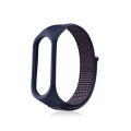 Mi Band 3, 4, 5, 6 Nylon Fabric Sport Strap with Hook-and-Loop Fastener, Comfortable Silicone Wristband for Daily Wear.