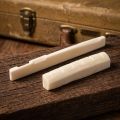 Miwayer Acoustic Guitar Bone Bridge Pins Nail Nut Saddle 1 Set 6 String Original White Bovine Bone for Classical Guitar Repair. 