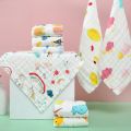 1/3Pcs Baby Towel Face Washcloth Muslin Squares Cotton Hand Wipe Six Layers Gauze for Bathing Feeding Kids Handkerchief 25x25cm.