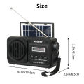 49BTS Wireless Bluetooth speaker MP3 playback FM radio Solar charging emergency radio full band high sensitivity. 