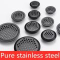 10pcs Wardrobe Cabinet Mesh Hole Black Air Vent Louver Ventilation Cover Stainless Steel Black Cupboard Air Vent Pest Control.