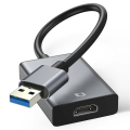 USB to HDMI Adapter HD 1080P USB 3.0 to HDMI-Compatible Converter External USB Adapter Video Adapter Cable for Desktop Laptop PC. 