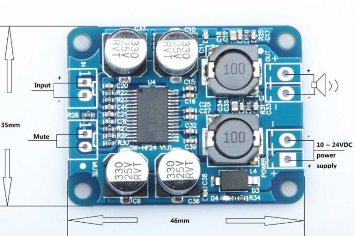 TPA3110%20(28pin%20Chip)%2060W%20Mono%20Digital%20Audio%20Power%20Amplifier%20Board%20Amp%20Module%20-%20Image%204