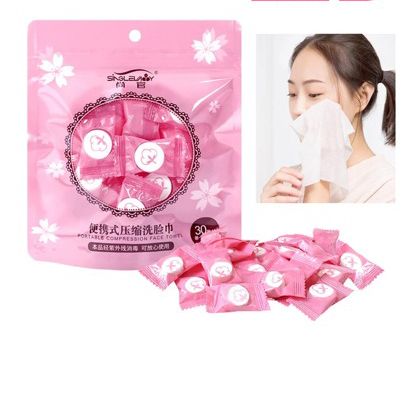 Magic Compressed Towel Tissue 25 pieces - Cotton Disposable Wipes - Candy Wipes - Makeup Removing Wipes - Coin Tissue - Best for Travelling  Hajj Umra Outdoor - Easy to Carry in Pocket - Size 22*18cm