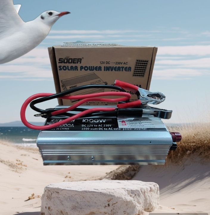 Suoer Orignal 1000W Inverter - DC 12V to AC 230V Solar Power Inverter