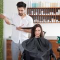 Professional Barber Cloak Foldable Umbrella Hair Cutting Cape Waterproof Haircutting Apron Home Hairdressing DIY Tools. 