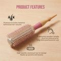 1Pcs New 6 Sizes Professional Wood Handle Bristle Round Hair Brush Alumium Barrel Curly Rolling Brushes Salon Hairderssing Tools. 