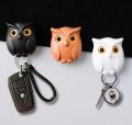 MAGNETIC OWL KEY HOLDER - KEY HOOK WITH MAGIC EYE OPENER. 