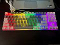 87 Key Wired RGB Mechanical Gaming Keyboard With Blue Switch | Compact Key 80% Mechanical | Color White And Grey/Black. 