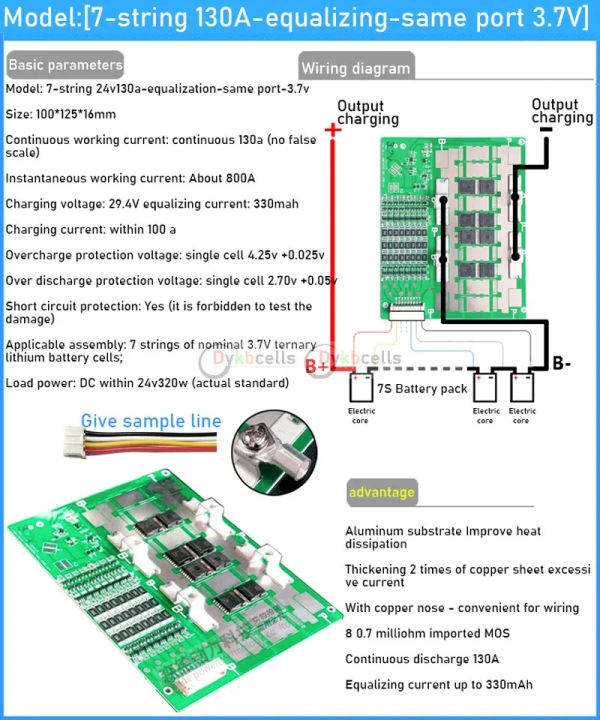 6S%207S%208S%2024V%2050A%20100A%20130A%20Li-ion%20Lifepo4%20Lithium%20Battery%20Protection%20Board%20BMS%20Balance%20electrical%20tool%20RV%20Inverter%20Backup%20Power%20-%20Image%207