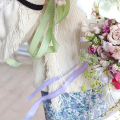 5-yard flower bouquet packaging ribbon  box,  baked bow ribbon. 