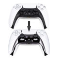 Chrome Black Glossy Chrome DIY Replacement Controller Shell for PS5 Custom Plates Cover Compatible Upgrade For PS5 Slim. 