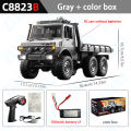 C8823 1/18 Off-road RC Car 2.4G Remote Control Six-Wheel Vehicle Climbing Transport Rescue Crawler Model Toys for Children.