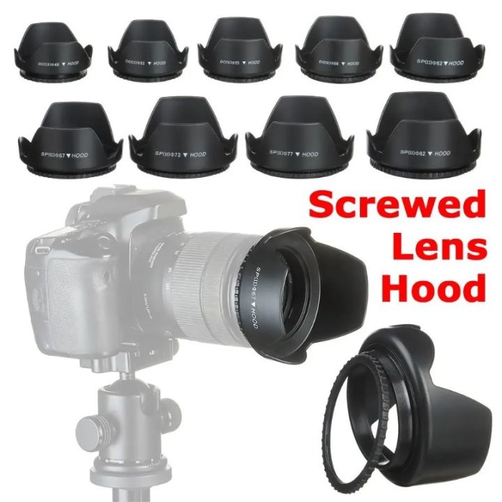VIKEFON%20Camera%20Lens%20Hood%20-%2049%2052%2058%2055%2062%2067%2072%2077%2082%20MM%20for%20%20%20%20DSLR%20SLR%20Camera%20Lente%20Protector%20Shade%20-%20Image%203