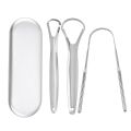 Premium 1pcs/3pcs Metal Tongue Scraper Cleaner for Adults & Kids Portable Stainless Steel Tongue Scrapers Brushes for Removing. 
