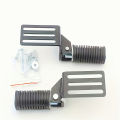2pcs Foldable Metal Motorcycle Foot Pegs - Comfortable Street Cruise Pedals for Enhanced Riding Experience. 