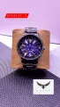 Fashion Non Wheel  Mens Car Wheel Watches Luxury Stainless Steel Mesh Watch Men Quartz Wristwatch Male Clock. 