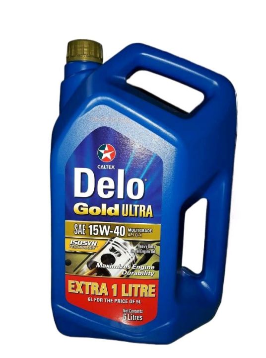 CALTEX Delo Gold Ultra 15W-40 for Disel Engine 6 Liter