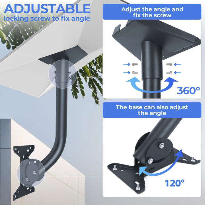 Gen%203%20Mount%20Kit%20for%20Starlink,%20360%C2%B0%20Adjustable%20Wall%20/Roof%20Antenna%20Mounting%20Bracket%20for%20V3%20V4%20Starlink%20Standard%20Dish%20-%20Image%202