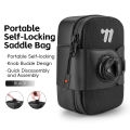 WEST BIKING Bicycle Saddle Bag Lightweight Waterproof Bike Seat Tail Bags Wear-Resistant Rotating Lacing Buckle Bike Accessories. 