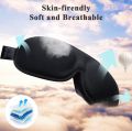 onaEz unimi Sleep Mask 3D Silky Adjustable Strap with Pouch. 