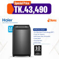 Haier 12 KG Top Loading Washing Machine/air dry/fresh air system/near zero water pressure/NZP (HWM120-316S6).