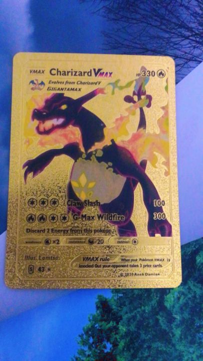 Pok mon card golden Charizard VMAX - S745cd65c3ca24465bede78035eba87f3k 720x720q80